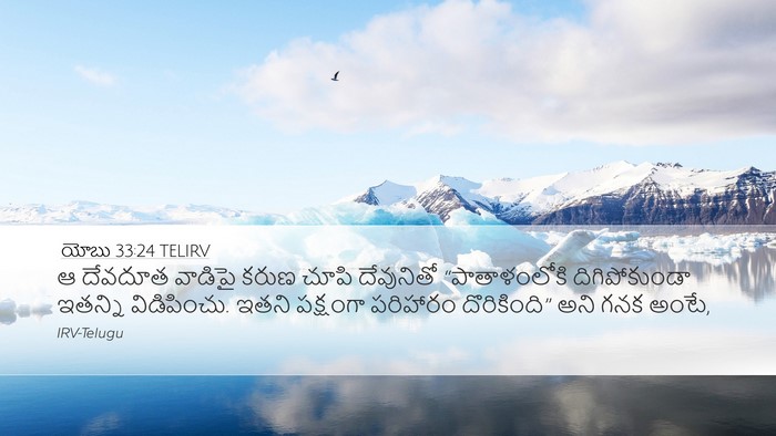 యోబు 33:24 TELIRV Bible Verse Image