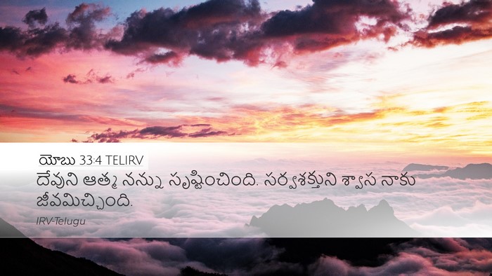యోబు 33:4 TELIRV Bible Verse Image