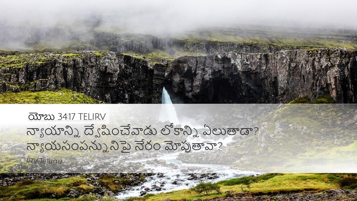 యోబు 34:17 TELIRV Bible Verse Image