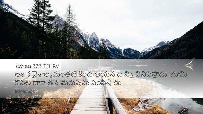 యోబు 37:3 TELIRV Bible Verse Image