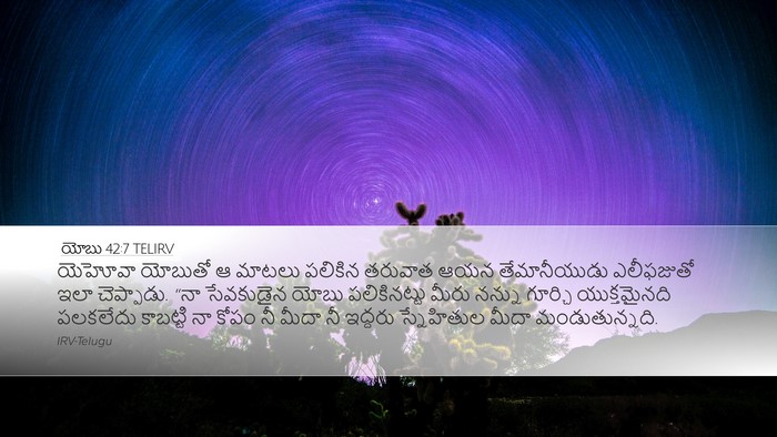 యోబు 42:7 TELIRV Bible Verse Image