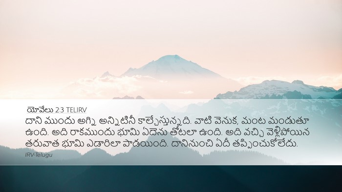 యోవేలు 2:3 TELIRV Bible Verse Image