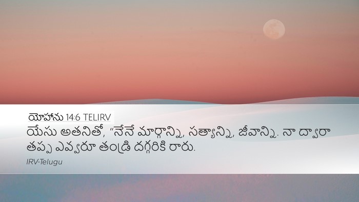 యోహాను 14:6 TELIRV Bible Verse Image
