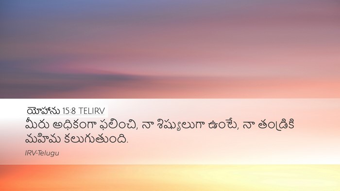 యోహాను 15:8 TELIRV Bible Verse Image