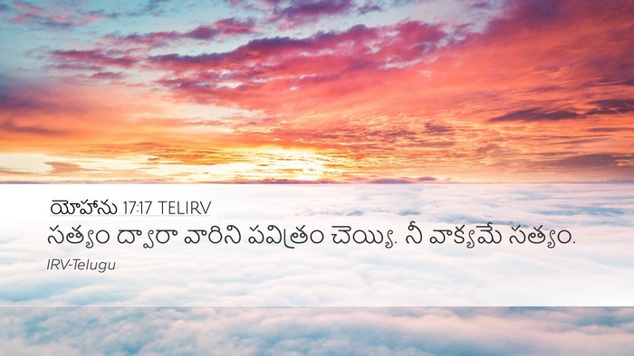 యోహాను 17:17 TELIRV Bible Verse Image