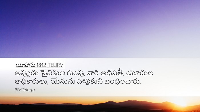యోహాను 18:12 TELIRV Bible Verse Image