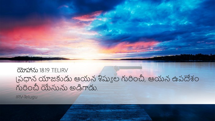 యోహాను 18:19 TELIRV Bible Verse Image