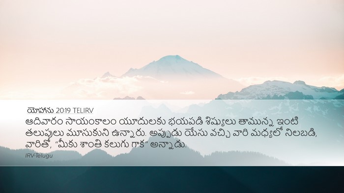 యోహాను 20:19 TELIRV Bible Verse Image