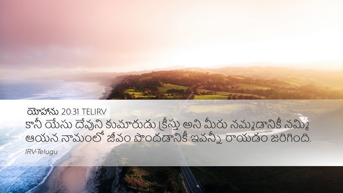 యోహాను 20:31 TELIRV Bible Verse Image