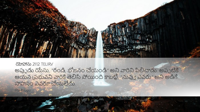 యోహాను 21:12 TELIRV Desktop Wallpaper - అప్పుడు యేసు, - Desktop Bible Verse Wallpaper