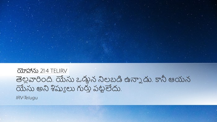 యోహాను 21:4 TELIRV Bible Verse Image
