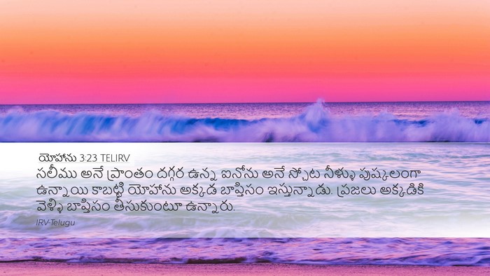 యోహాను 3:23 TELIRV Bible Verse Image