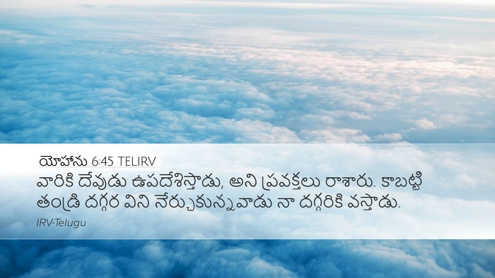 యోహాను 6:45 TELIRV Bible Verse Image