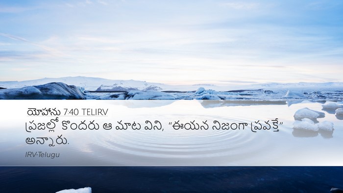యోహాను 7:40 TELIRV Bible Verse Image