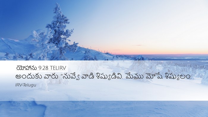 యోహాను 9:28 TELIRV Bible Verse Image