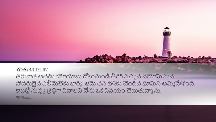 రూతు 4:3 TELIRV Bible Verse Image