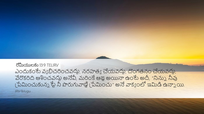 రోమీయులకు 13:9 TELIRV Bible Verse Image