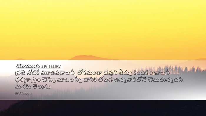 రోమీయులకు 3:19 TELIRV Bible Verse Image