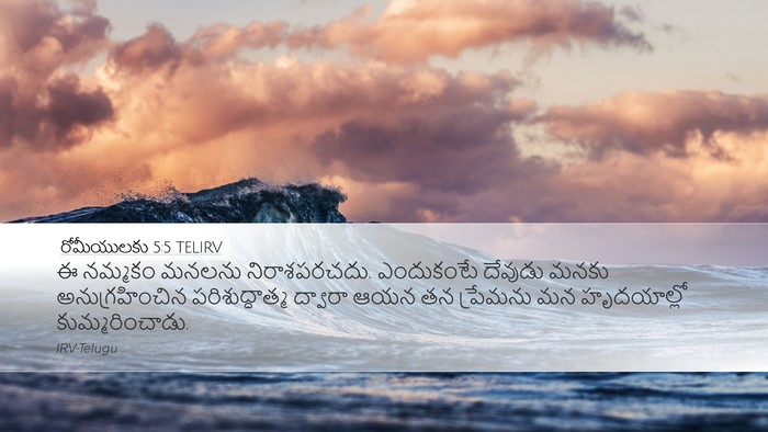 రోమీయులకు 5:5 TELIRV Bible Verse Image
