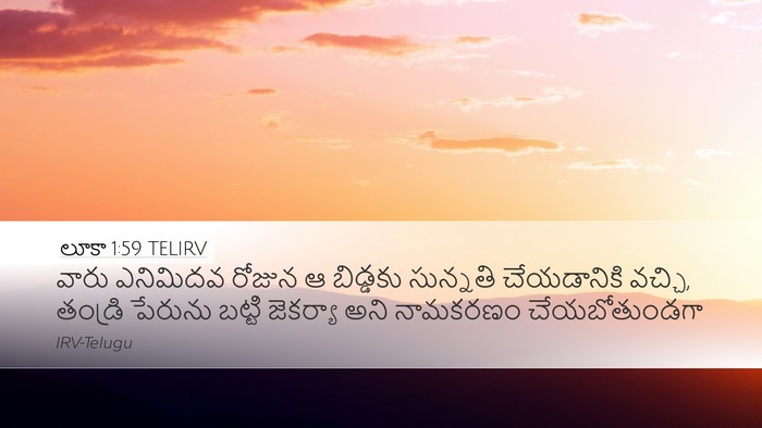 లూకా 1:59 TELIRV Bible Verse Image