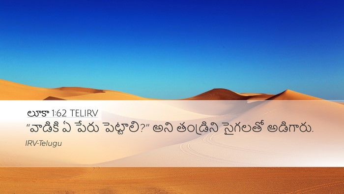 లూకా 1:62 TELIRV Bible Verse Image
