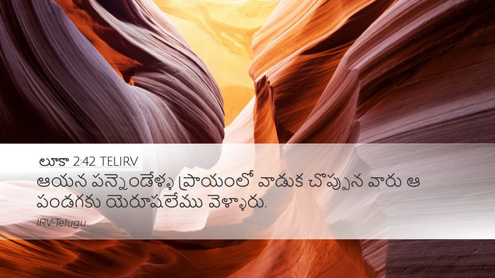 లూకా 2:42 TELIRV Bible Verse Image