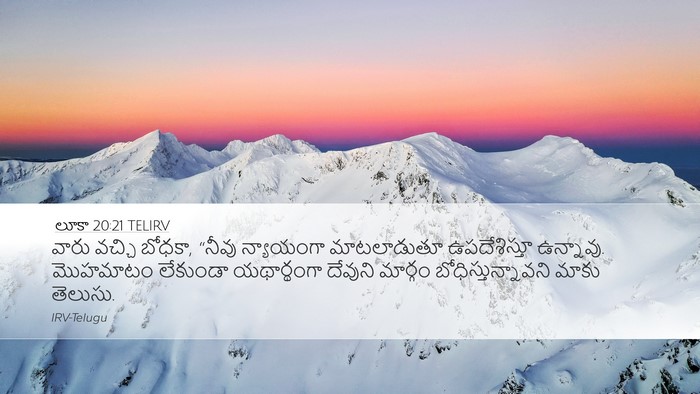 లూకా 20:21 TELIRV Bible Verse Image