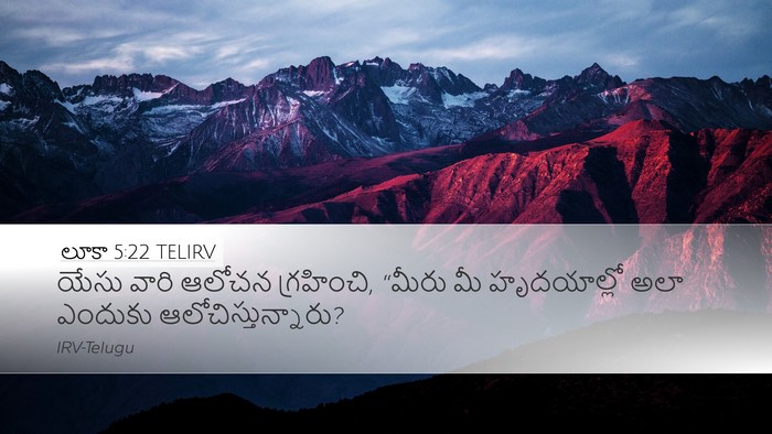 లూకా 5:22 TELIRV Bible Verse Image