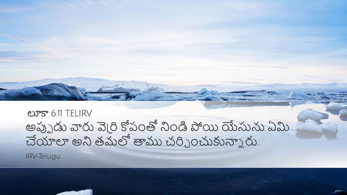 లూకా 6:11 TELIRV Desktop Wallpaper - అప్పుడు వారు - Desktop Bible Verse Wallpaper