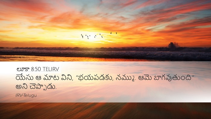 లూకా 8:50 TELIRV Desktop Wallpaper - యేసు ఆ మాట విని, - Desktop Bible Verse Wallpaper