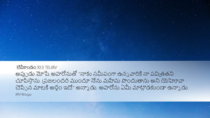 లేవీకాండం 10:3 TELIRV Bible Verse Image