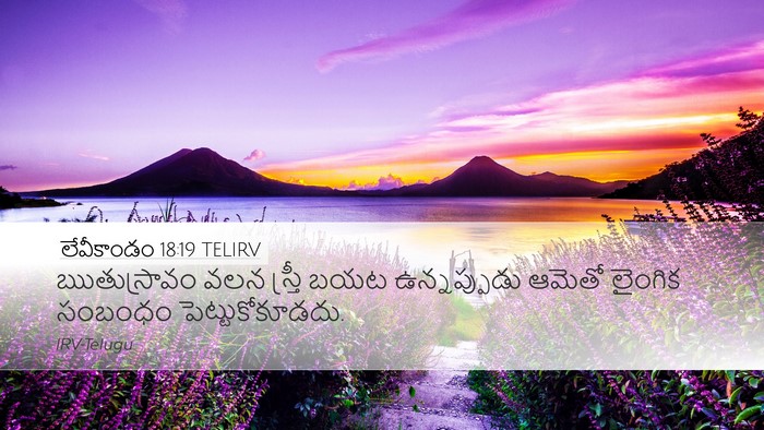 లేవీకాండం 18:19 TELIRV Bible Verse Image