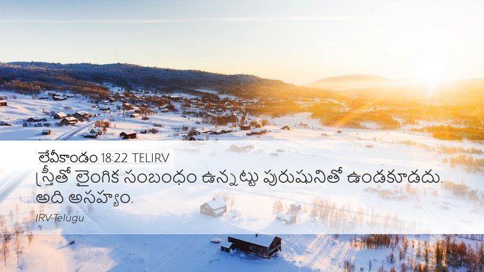లేవీకాండం 18:22 TELIRV Bible Verse Image