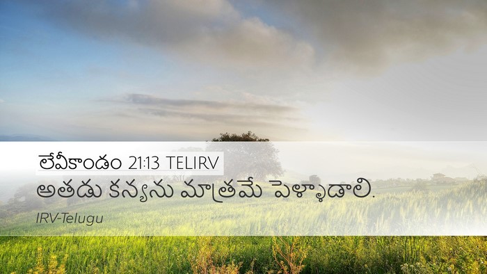 లేవీకాండం 21:13 TELIRV Bible Verse Image