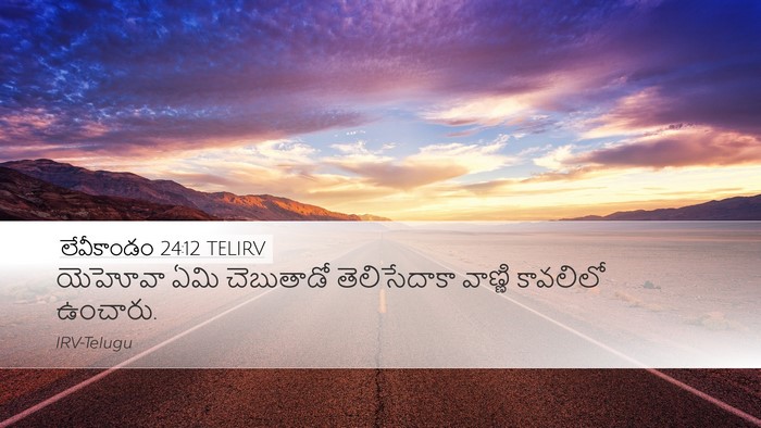 లేవీకాండం 24:12 TELIRV Bible Verse Image