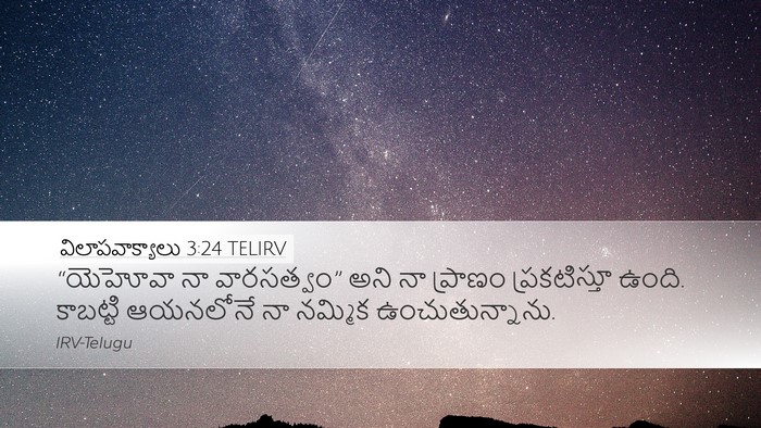 విలాపవాక్యాలు 3:24 TELIRV Bible Verse Image