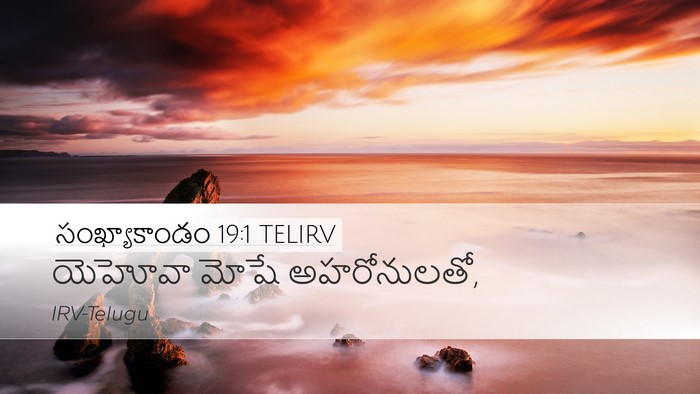 సంఖ్యాకాండం 19:1 TELIRV Desktop Wallpaper - యెహోవా మోషే - Desktop Bible Verse Wallpaper