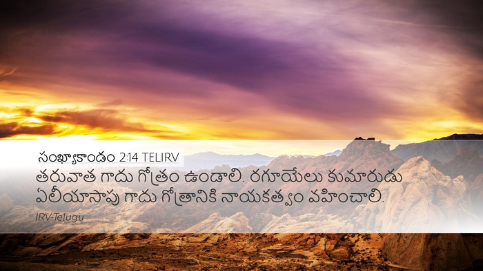 సంఖ్యాకాండం 2:14 TELIRV Bible Verse Image