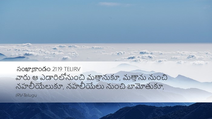 సంఖ్యాకాండం 21:19 TELIRV Bible Verse Image