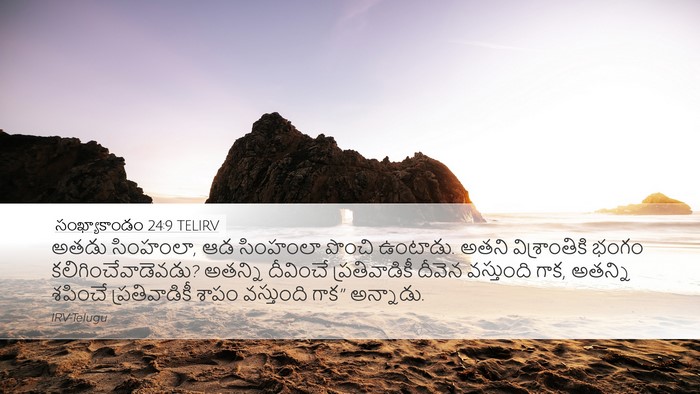 సంఖ్యాకాండం 24:9 TELIRV Bible Verse Image
