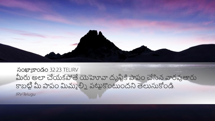 సంఖ్యాకాండం 32:23 TELIRV Bible Verse Image