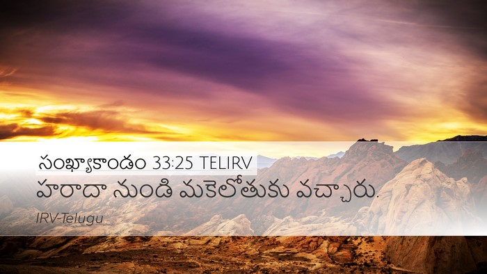 సంఖ్యాకాండం 33:25 TELIRV Desktop Wallpaper - హరాదా నుండి - Desktop Bible Verse Wallpaper