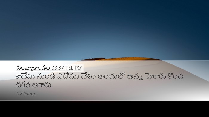 సంఖ్యాకాండం 33:37 TELIRV Bible Verse Image