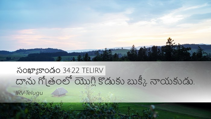 సంఖ్యాకాండం 34:22 TELIRV Bible Verse Image