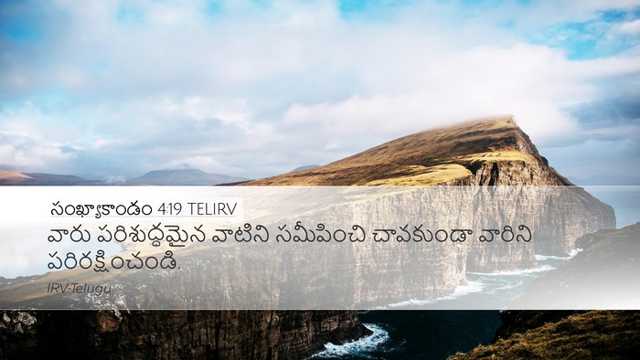 సంఖ్యాకాండం 4:19 TELIRV Bible Verse Image