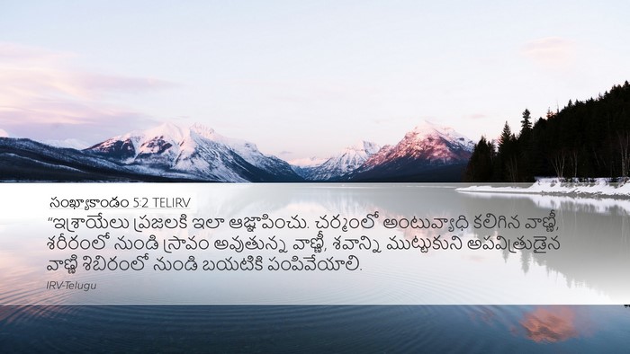 సంఖ్యాకాండం 5:2 TELIRV Bible Verse Image