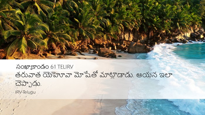 సంఖ్యాకాండం 6:1 TELIRV Desktop Wallpaper - తరువాత యెహోవా - Desktop Bible Verse Wallpaper