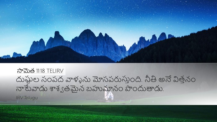 సామెత 11:18 TELIRV Bible Verse Image