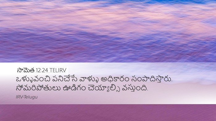 సామెత 12:24 TELIRV Bible Verse Image