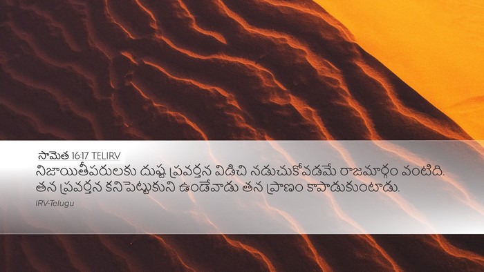 సామెత 16:17 TELIRV Bible Verse Image